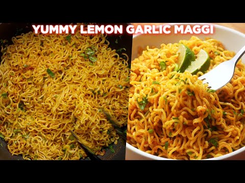 Yummy Lemon Garlic Maggi Recipe - YouTube