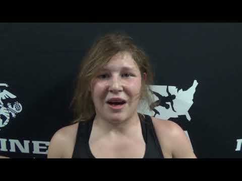 Alexandra Szkotnicki (MD), 2022 Junior Nationals freestyle champion at 112 pounds