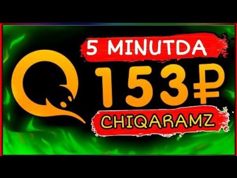 5 DAQIQADA153 RUBL PUL CHIQARAMIZ | PUL ISHLASH INTERNETDA