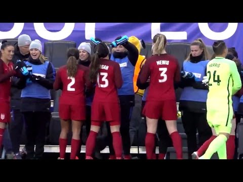 USWNT - Alex Morgan & Allie Long: "Thirsty for A Win" (Las Alejandras Waterbreak SBC v. ENG) -3-4-17