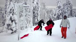 preview picture of video 'EXTREME SLEDGING Iso-Syote Finland JAN 2013'