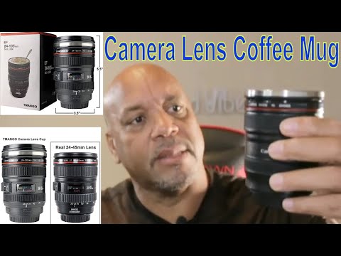 Camera Lens Stainless Steel Thermos Coffee Mug Cup