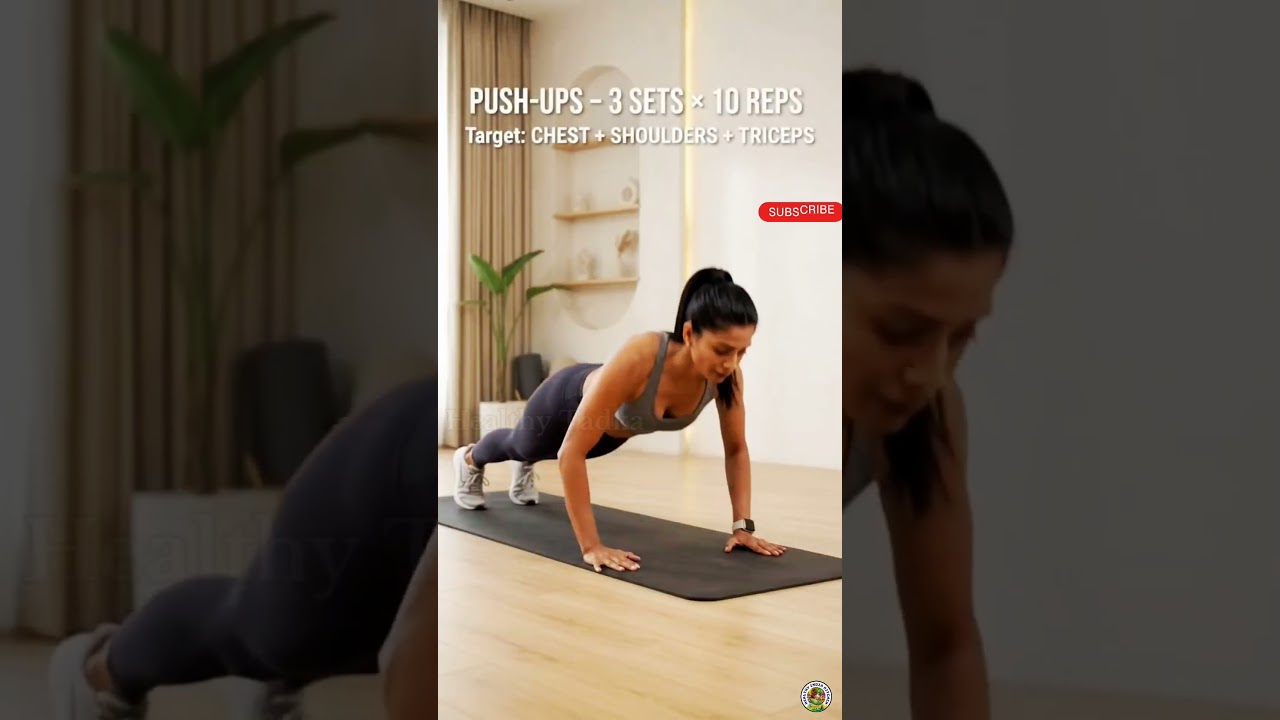 🔥 DAY 1/10 FULL BODY WORKOUT | Home Workout for Beginners 💪 #shorts #Workout #viralshorts