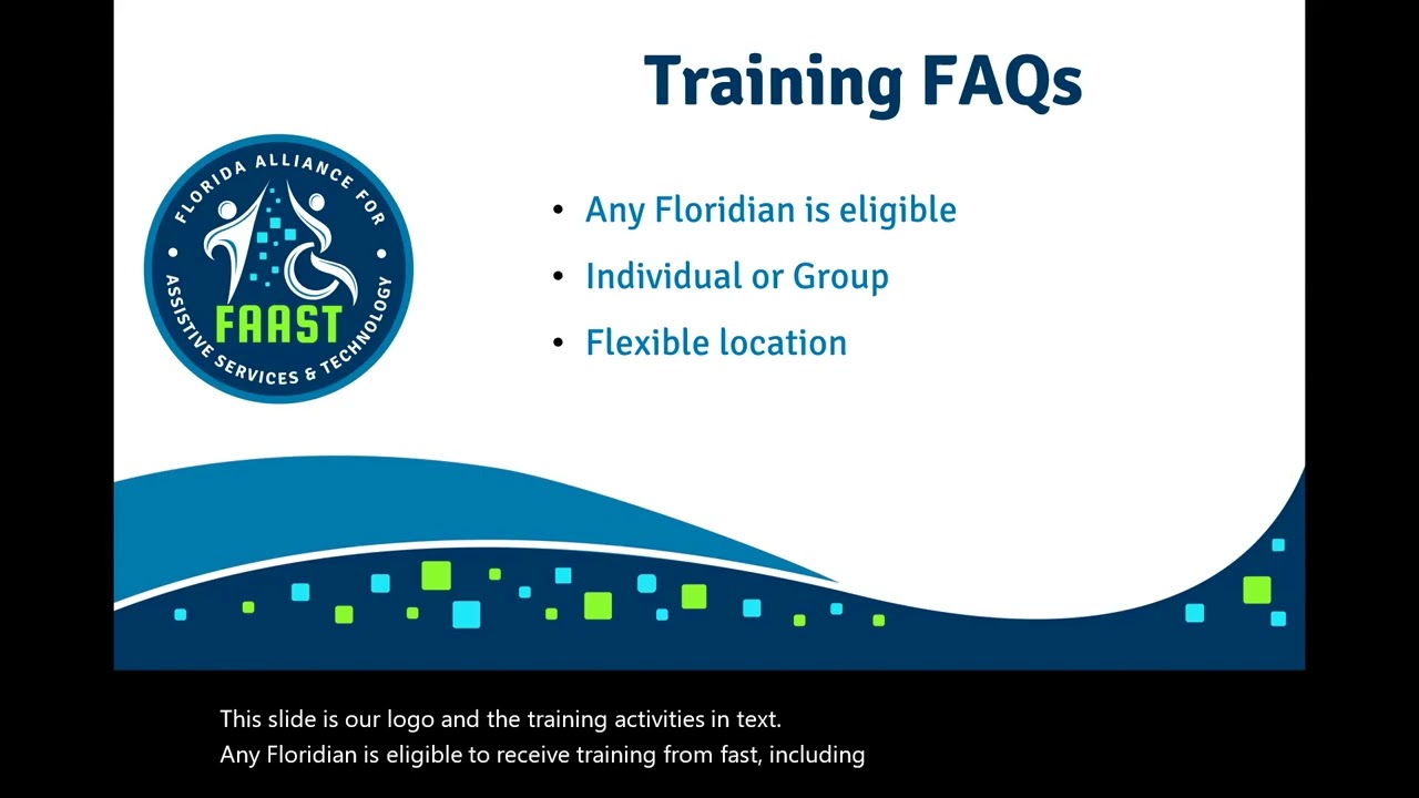 FAAST Training Services (with verbal descriptions)