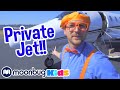 Blippi Explores A Private Jet Blippi Educational Videos Planes And Pilots
