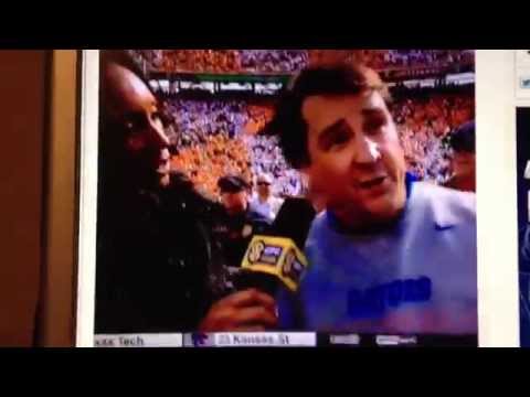 Will Muschamp's post-game interview after Florida defeated the Vols 10-04-2014