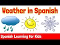 Weather In Spanish Spanish Learning For Kids
