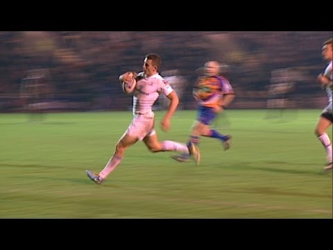 Vital Noel Reid Try from Zane Kirchner linebreak - Newport Gwent Dragons v Leinster 01st Nov 2013