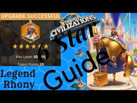 6 star LEGENDARY commander - star costs and guide - Rise of kingdoms