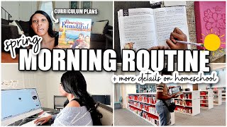 SPRING HOMESCHOOL MORNING ROUTINE☀️| 7TH GRADE CURRICULUM PLANNING + UPDATES