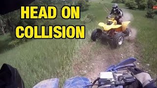 Blaster, 400ex ATV Crash Head On Collision