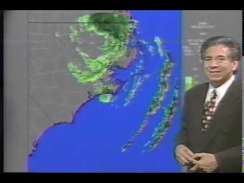 Weather Channel clips incl. Local Forecasts 1AM-2AM Saturday July 13 1996-Hurricane Bertha