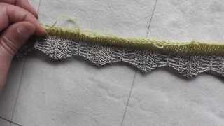 レース模様でスカラップ