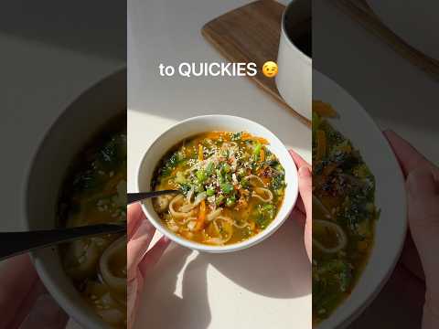 🌱 spring noodle soup #recipe #soup