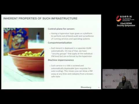 USENIX Security '13 - Building Securable Infrastructure: Open-Source Private Clouds