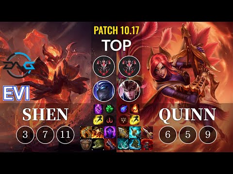 DFM Evi Shen vs Quinn Top - KR Patch 10.17