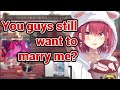 Marine Wonders If You Guys Still Want To Marry Her After These Conditions