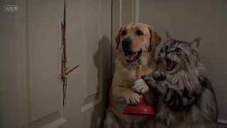 Here's Johnny! 🪓 Terrified Dog & Cat vs. The Shining Lizard! (AI Generated Comedy)