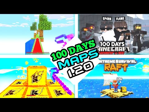 1.20 Top 5 usefull 100 day map for Minecraft 1.20 || best map mcpe 1.20 || 1.20 mcpe 100 day maps