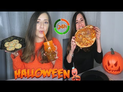 MANGIO PER 24 ORE SOLO CIBO DI HALLOWEEN !!!