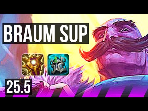BRAUM & Ashe vs THRESH & Jinx (SUP) | KR Master | 25.5