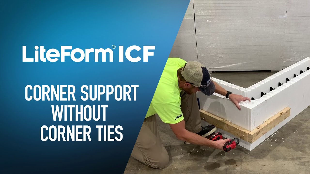 LiteForm ICF Corner Support