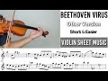 Free Sheet Beethoven Virus Other Version Violin Sheet Music