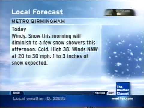 Weather Channel IntelliSTAR Local Forecast with Snow!