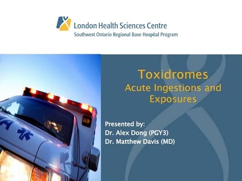 SWORBHP Toxidromes Webinar (May 12, 2016)
