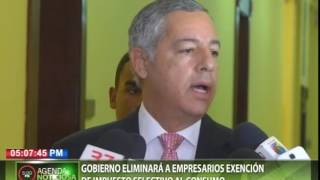 Gobierno eliminará a empresarios exención de impuesto selectivo al consumo