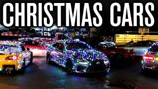 Wrapping Our Cars With Christmas Lights!