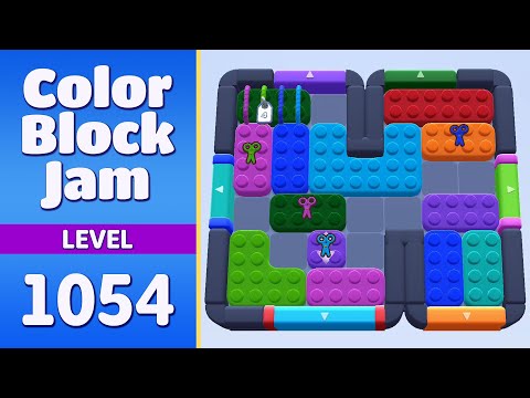 Color Block Jam Level 1054 (1055) | Every Puzzle Solved! 🎯