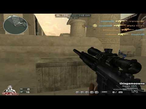 Cross Fire Korea||Knight SR25 (Knight's Armament Company SR-25 Sniper Rifle) Gameplay