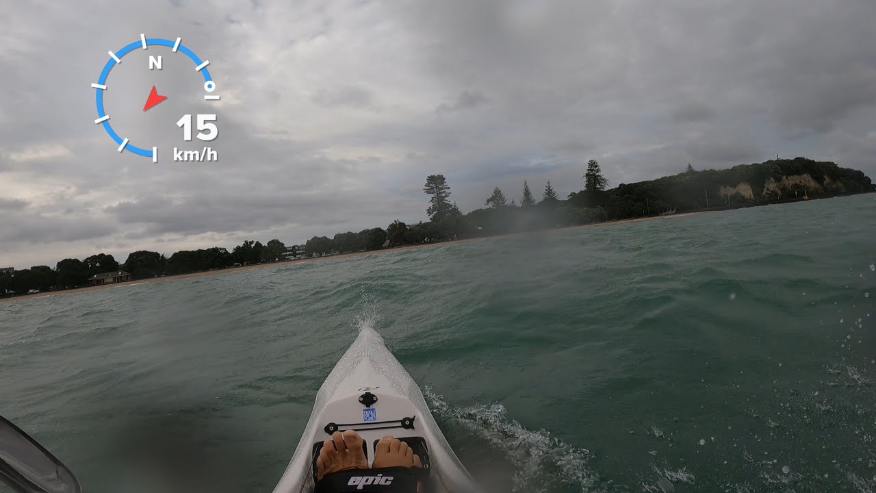 Very rough sea - Epic surf ski V10L
