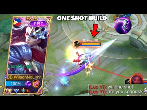 LANCELOT TRUE DAMAGE HACK!! INSANE ONE HIT BUILD 🔥 | ENEMY ACCUSED ME OF CHEATING!! | MLBB