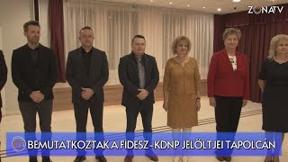 ZÓNA TV – HÍRADÓ – Tapolca – Bemutatkoztak a Fidesz-KDNP jelöltjei – 2024.02.21.