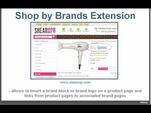 Magento Shop by Brand Extension from Aitoc
