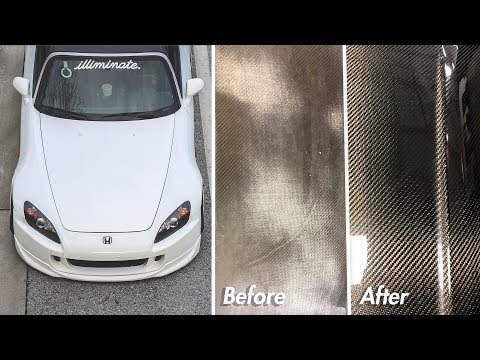 CHEAP S2000 Carbon Fiber Hardtop Repair! AMAZING RESULTS!!!