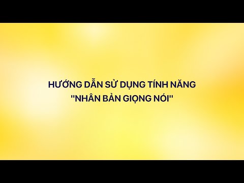 Vbee Voice Cloning Demo Video