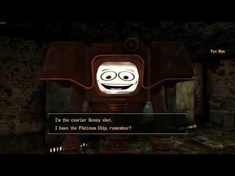 Telling Yes Man you're the Courier after he tells you he set you up