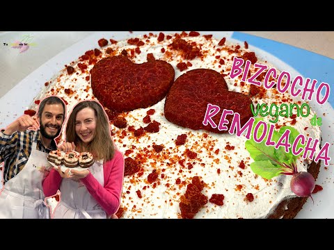 Bizcocho Vegano de Remolacha 100% SIN Gluten/ SIN Lactosa
