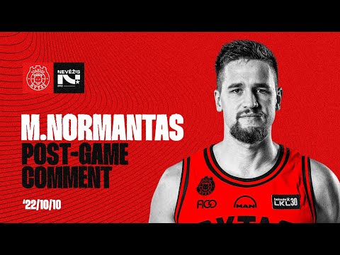 M. Normantas po pralaimėjimo: „Jokių pasiteisinimų čia nėra“