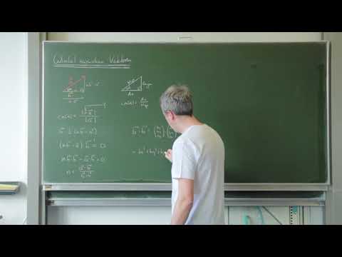 Mathematics - Angles between vectors (derivation)