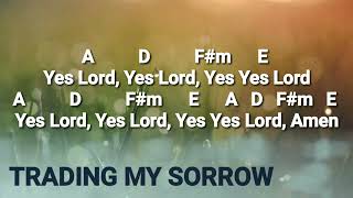 TRADING MY SORROW : DARRELL EVANS.  (Lyrics and Chords) @Hillsong Worship
