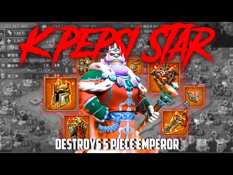 K Pepsi Star DEMOLISH 5 PIECE EMP Account?!? Lords Mobile