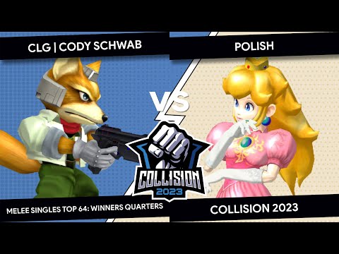 Collision 2023 - CLG | Cody Schwab (Fox) VS Polish (Peach) - Melee Singles Top 64 - Winners Quarters