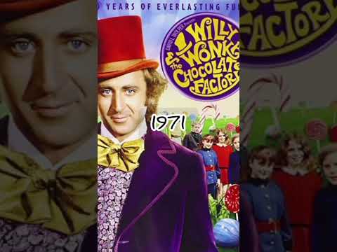 Willi Wonka Chocolate factory 1971,2005,2023