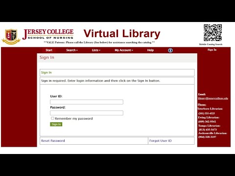 Jersey College Virtual Library Tour - 2025