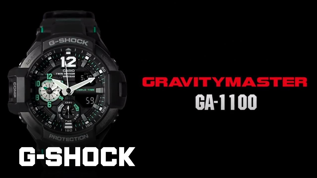 Casio GA-1100-2AER ⌚ G-Shock GravityMaster Zegarek Męski
