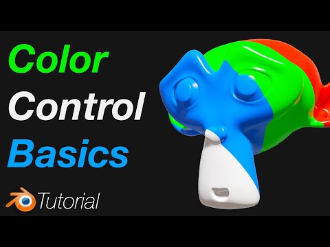 [3.4] Blender Tutorial: Control and Animate Colors Using Nodes, Basics